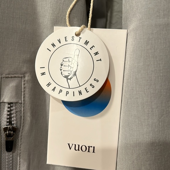 Men’s Vuori Venture Track Jacket Platinum Linen Texture - Picture 3 of 6